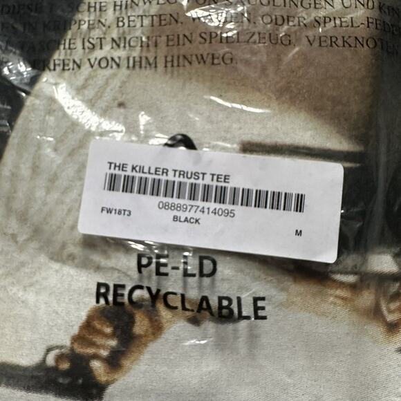 Supreme Trust Tee – The Killer Movie Collab – Black – Size M – DS - Picture 2 of 3